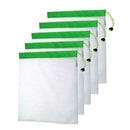 5PCS/Set Polyester Washable Reusable Produce Bags, Eco-friendly Soft Premiu F7A8