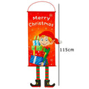 Christmas Hanging Cloth Flag Wall Door Ornament Party Decor (Elf)