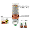 3 Color Temperatures Integrated SMD LED Corn Lamp E14 AC85V - 265V Warm Whi P8D2