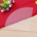 Fan Shape Foot Seam Ruler Quilting Patchwork Scrapbook DIY Sewing Tools