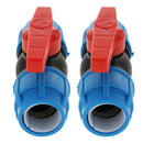 2pcs PE Plastic Valve Straight Valve Plastic Core 32mm