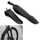 Black Mountain Bike Bicycle Road Tire Devetail Front Rear Mudguard Fender Set 3C