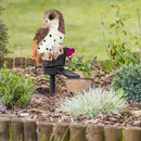 Solar Power LED Owl Lawn Light Waterproof Yard Landscape Lamp (Light Brown)