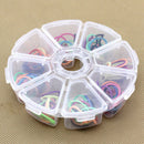 1Pcs Storage Box Case Organizer Display Jewelry Bead Makeup Clear Round  JR