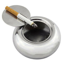 Household Durable Stainless Steel Metal Ashtray Holder Stand Ashtray & Lid