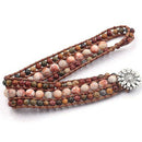 Hand-Woven Bracelet Natural Stone Multi-Layer Beaded Bracelet Jewelry