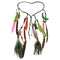 Women Girl BOHO Colorful Feather Peacock Hair head band Headband Prop