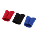 3Pieces Elastic Finger Sleeves Support Braces Height 40mm fit Thumb