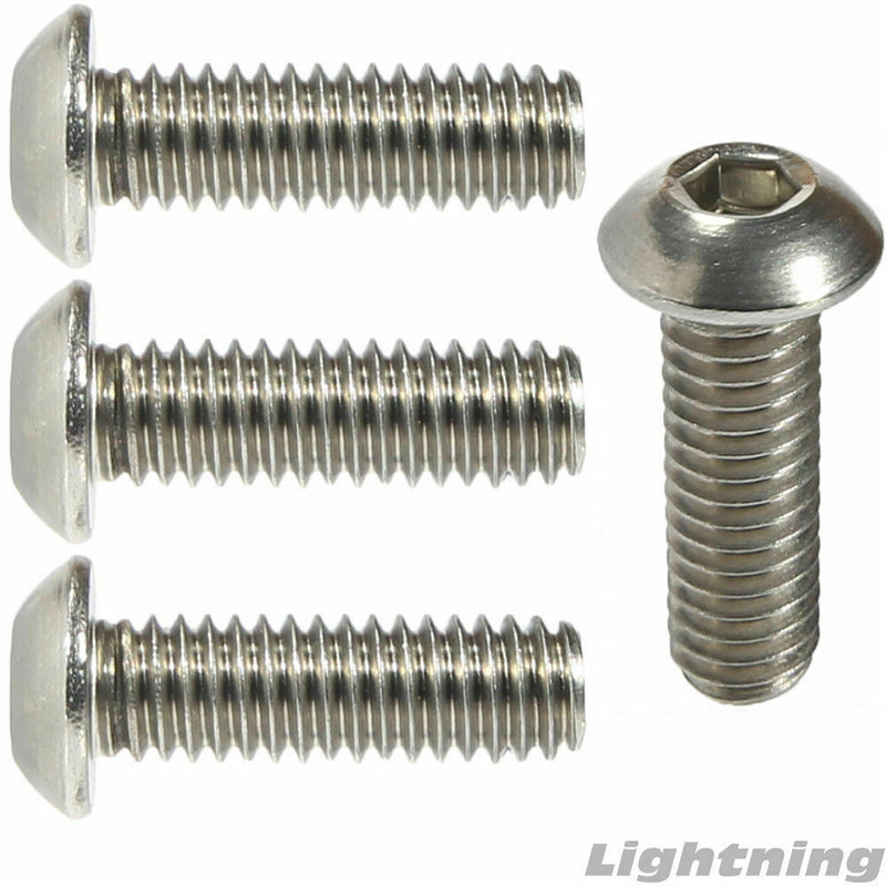 100pcs M5*8 Stainless Steel 304 Allen Key Socket Button Head Machine Screws
