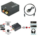 Digital Optical Coax Coaxial Toslink to Analog Audio Converter Adapter RCA L/R