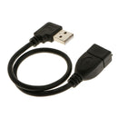 USB 2.0 Right Angle Male to Female Extension Cable Cord Tablet Computers