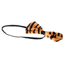 Halloween Leopard Print Plush Fluffy Cat Ear Headband Bow Tie Tail Animal C P7K5