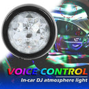 USB Rechargeable Mini Magic Ball Flashing RGB LED Car DJ Light Auto Decor Lamp