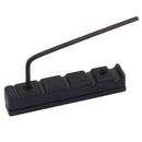 Adjustable Pom Nut Slotted for 5 Strings Bass Guitar Replacement Parts Blac
