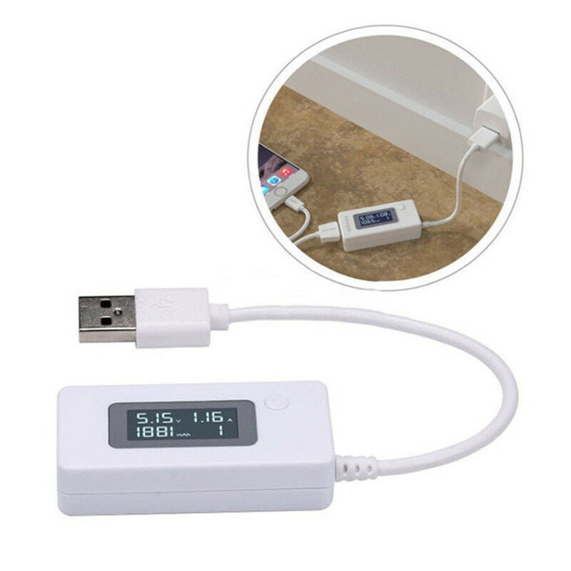 USB LCD DetectorVoltmeter AmmeterPower Capacity Battery Current Meter Tester BSE