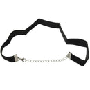 Velvet Choker Simple Gothic Retro Handmade Punk Collar Necklace (Size: