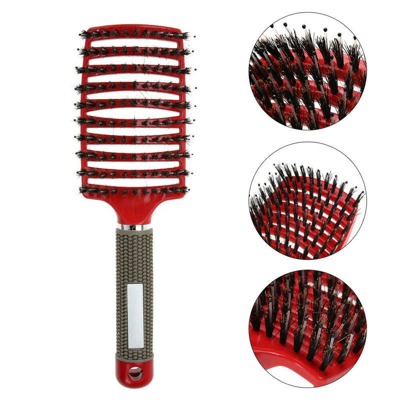 Scalp Massage Comb Bristle Curly Detangle Hair Brush Style Hairbrush Tools