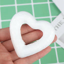 5PCS DIY White Heart Polystyrene Styrofoam Foam Ball For Christmas Orname %o