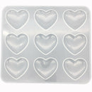 1Pc 9-Even Heart Shape Silicone Cake Mold Diy Chocolate Baking Utensil Cake