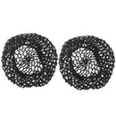 2 Pieces Black Hair Net with Elastic, for Civil War Era Costumes