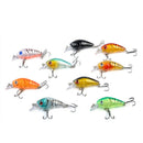 5pcs Fishing Lures Crankbaits Treble Hooks Randomly Baits Tackle Bass Minnow Set