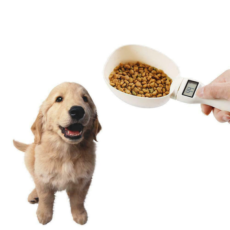 Pet Food Measuring Scoop Scale Cup Dog Cat Feeding Kitchen Portable Spoon B V1T4