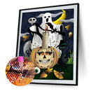 5D Diamond Painting DIY Halloween Full Round Drill Rhinestone Picture (9)