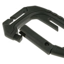 Heavy Duty Plastic Carabiner Clip Snap Hook Spring Loaded Carabina  Green