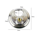 1X Stainless Steel Armor Disc Padlocks Trailer / Self Locks Storage Alike K V8H5
