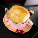Enamel Coffee Cup Spoon Brooch Pin Women Scarf Suit Collar Lapel Pin Jewelry FT