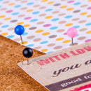 Push Pins 600-Count Map Tacks Marking Pins 1/8-Inch Plastic Beads Head, Wit X7P8