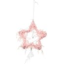 Christmas Tree Pendant Cute Plush Home Festival Ornaments (Star Pink) A