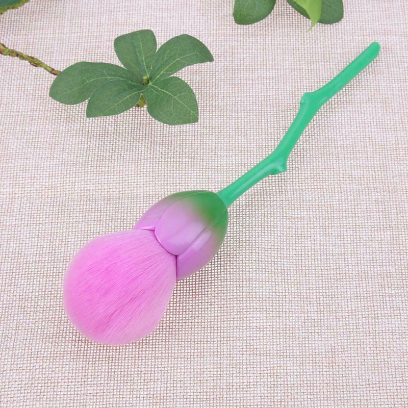 Single Soft Rose Brush Makeup Foundation Powder Blush Kabuki Brushes