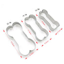 3Pcs Stainless Steel Bone Cookie Mould Cutter Fondant Biscuit Pastry Baking  Cy
