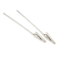 10pcs Non-insulated Electric Test Crocodile Metal Alligator Clips 10cm Long M&E
