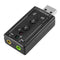 7.1 External PC USB Sound Card 3.5mm AUX Headphone Microphone Audio Adapter