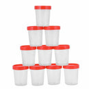 10 pieces urine cup 120 ml + screw cap urine sample cup urine cup plastic c F3O6