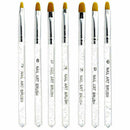 7x New UV Gel Acrylic Nail Art Builder Brush Tool Nail Art Painting Brush P H6U8