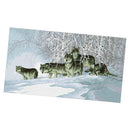 1 Set Cross Stitch Material Package with Wolf Pattern