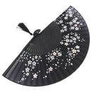 Charming Elegant Modern Woman Handmade Bamboo Silk 8.27 inch(21cm) Folding  E4M7
