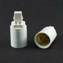 1x G24q 4 Pin 15mm To E27 E26 Screw LED Light Bulb F4Z7 Lamp Converter H Ad R8H2