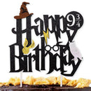Magician Potter Themed Birthday Banner Cake Topper Balloon Party Decorations