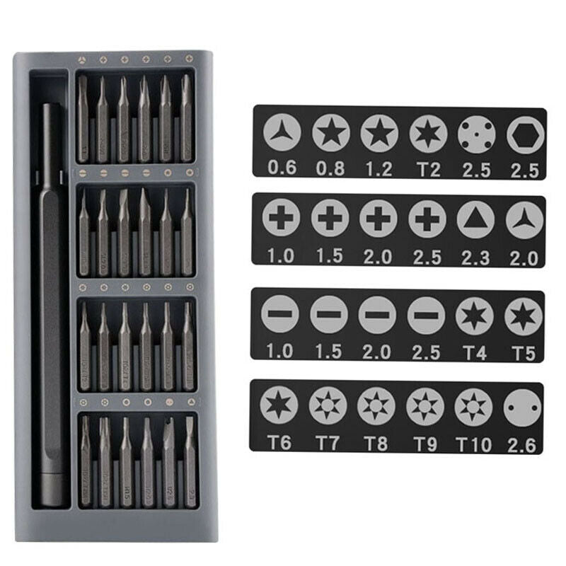 24 in 1 Fine Repair Screwdriver Set Aluminum Alloy Housing Precision Magnet K8R1