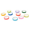 10x Rainbow Roll DIY Washi Sticky Paper Tape Masking Tape Self Adhesive Tape  Z