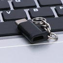 Metal USB 3.1 Type-C Male Connector to Micro USB 2.0 5Pin Female Data Adapt