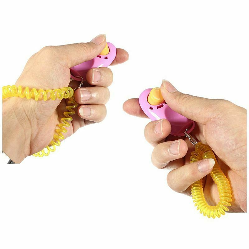 7 Pack Pet Training Clicker with Wrist Strap, Dog Training Clicker Set