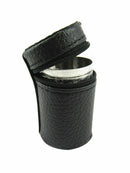 4 pcs Shot Cup Drinking Mug w/ PU Leather Cover Stainless Steel Durable Home