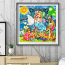 Cartoon Girl 5D DIY Full Round Drill Diamond Painting Mosaic Beadwork Decor