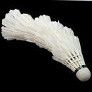 6Pcs White Goose Feather Badminton Shuttlecocks Outdoor Ball Game Traini RVY