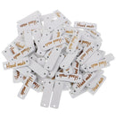100 Pieces White Wood Buttons Flat back fits Diy Sewing Scrapbooking Crafts